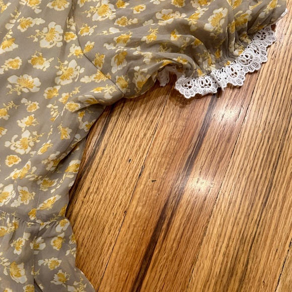 NEW NWT ROOLEE WILDE FLORAL midi maxi  dress with lace detail Size  XXL 2X - Picture 8 of 10